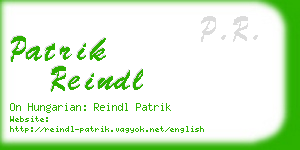 patrik reindl business card